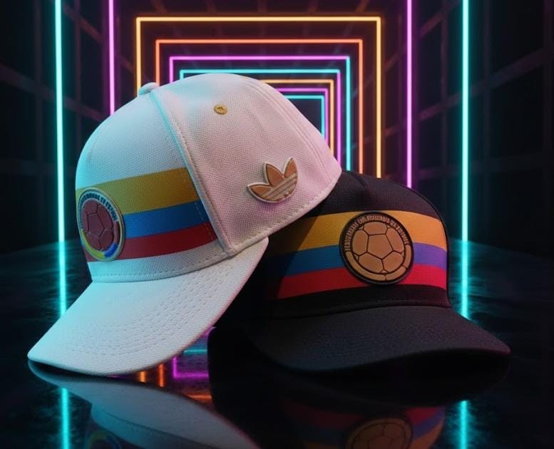 Vista 9 de CAP01T Gorra Tricolor Colombia - COLOR: ROJO